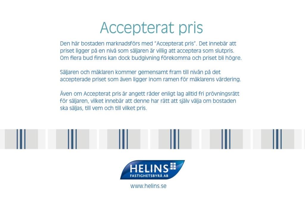 Lågupplöst Accepterat pris