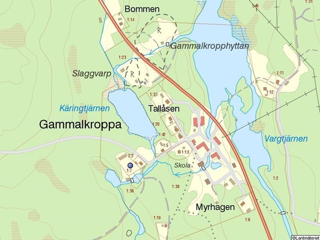 Lågupplöst Fastighetskarta