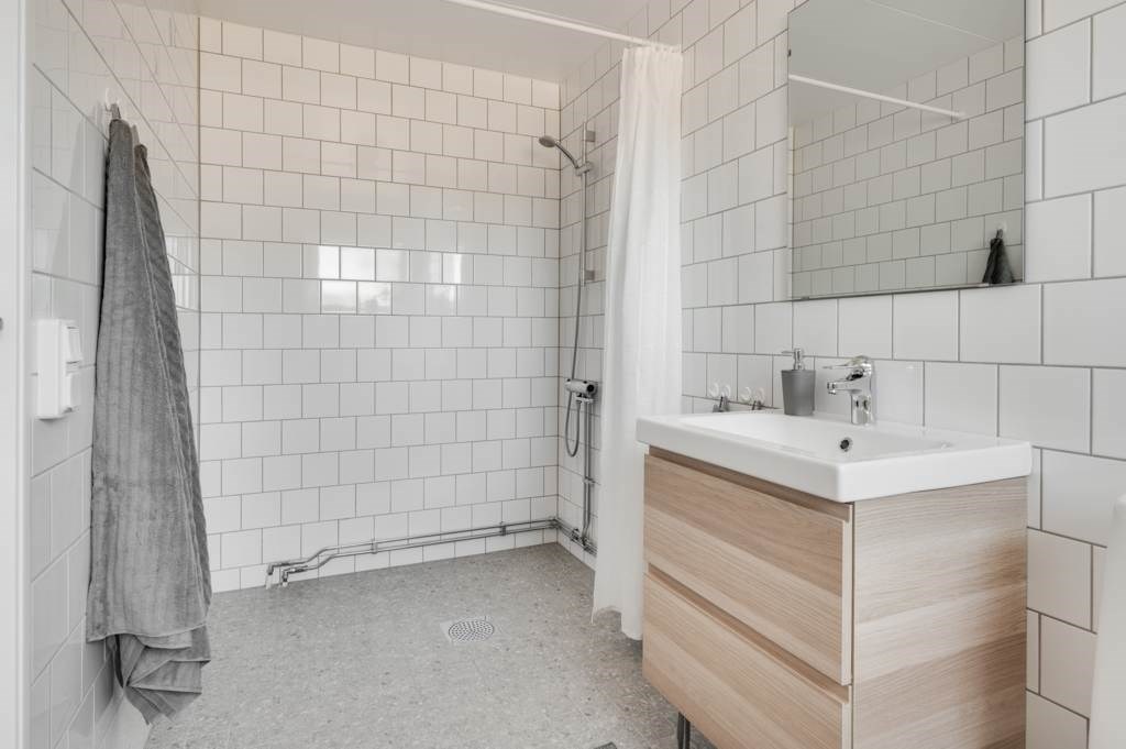 Lågupplöst Dusch plats