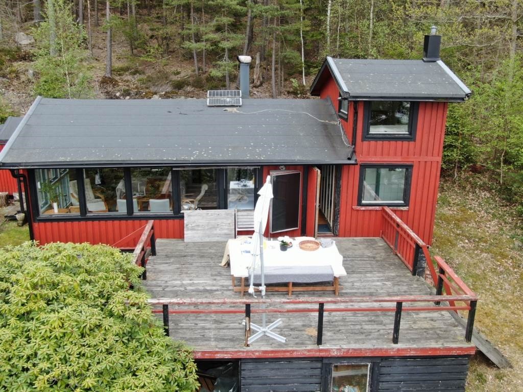 Lågupplöst Altan med utsikt över Finnsjön