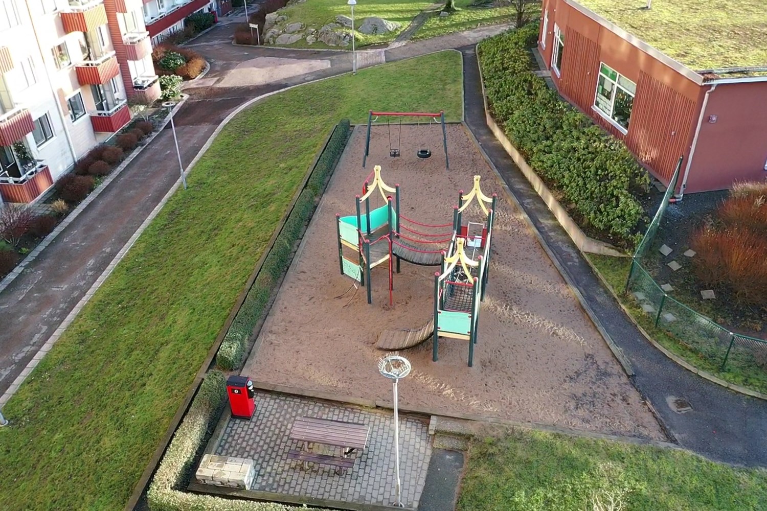 Lågupplöst Fin innergård