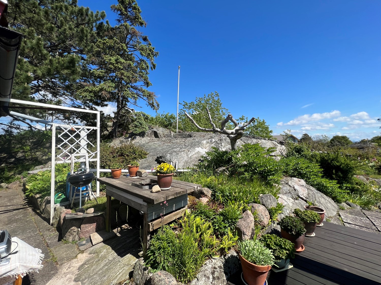 Utekök med grillplats