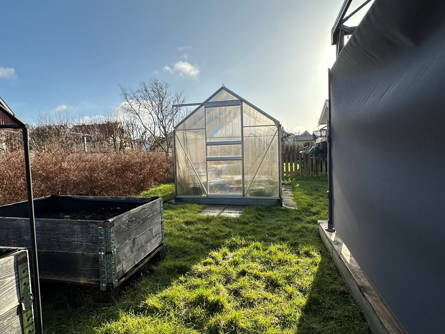 Växthus med fina odlingsmöjligheter