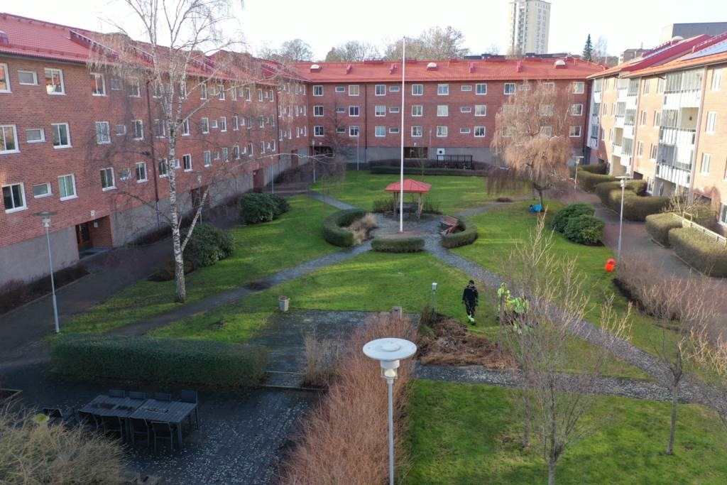 Lågupplöst Fin innergård
