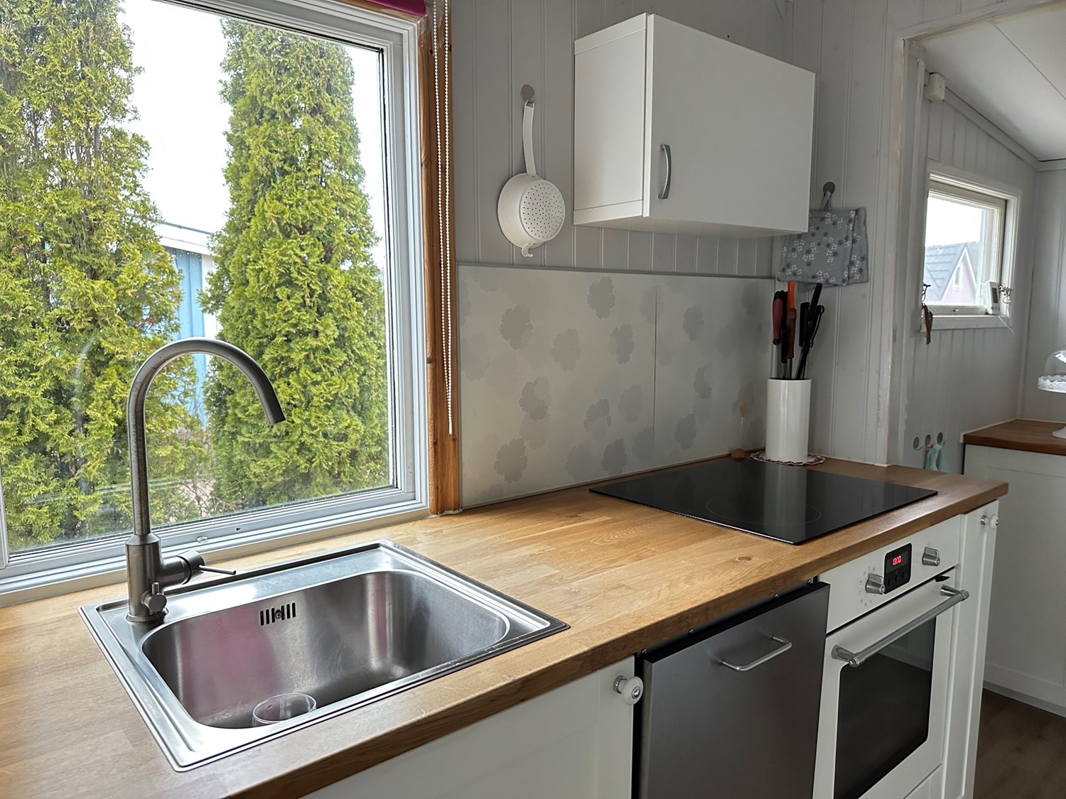 Diskho med fönster och diskmaskin