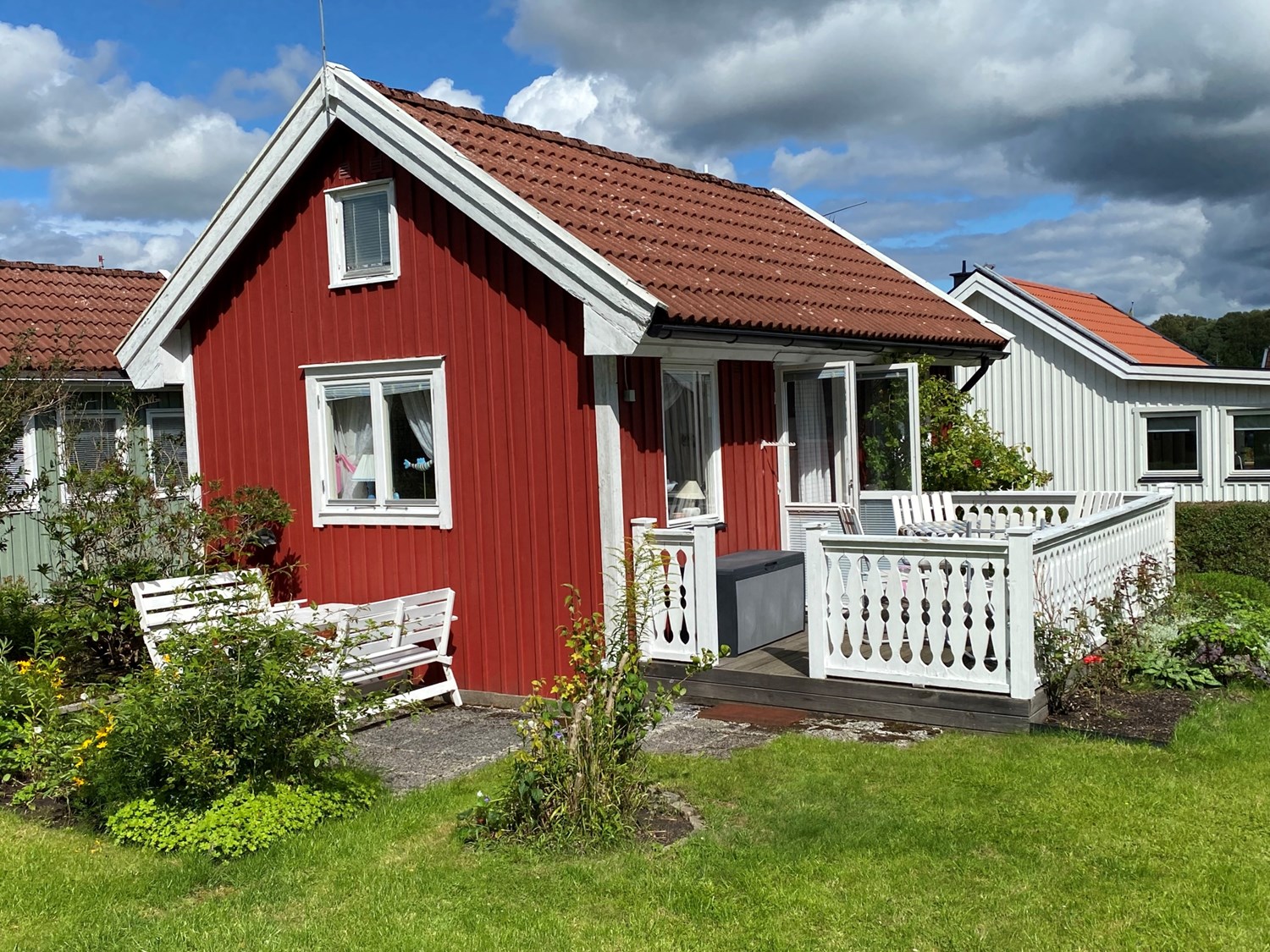 Två uteplatser