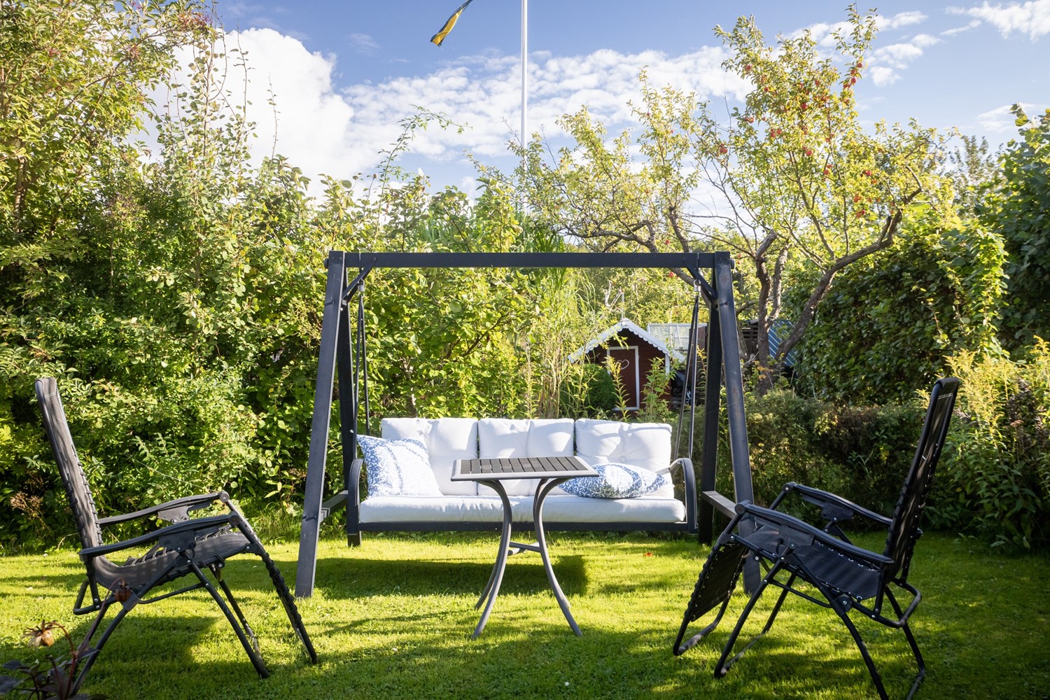 Hammock som ingår i köpet