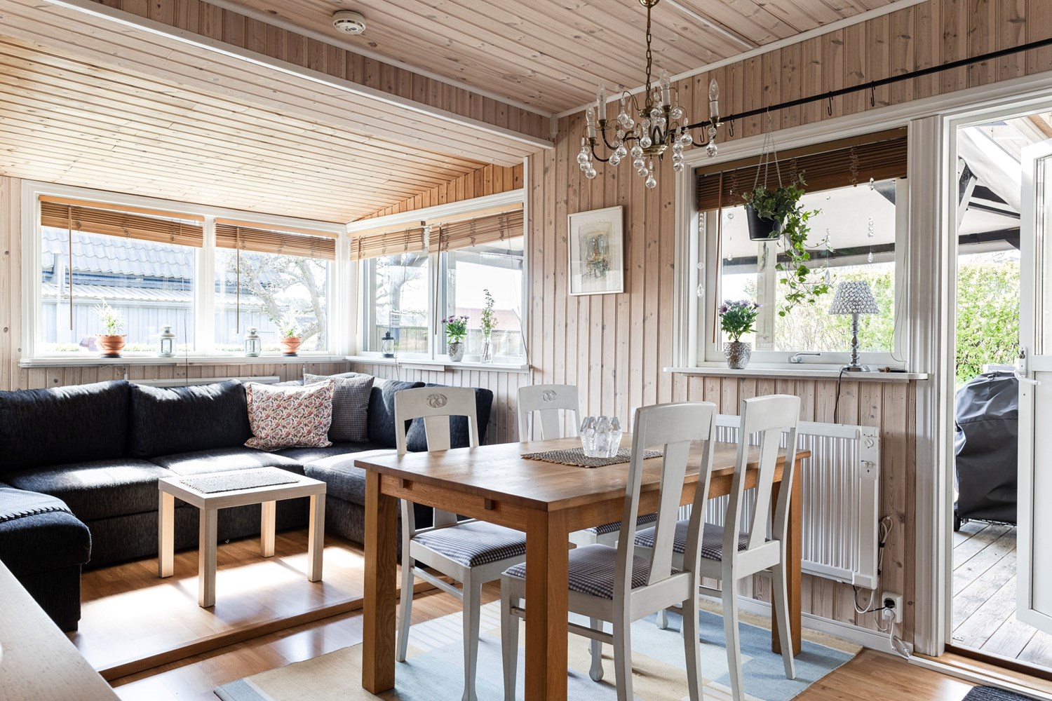 Matplats i vardagsrum