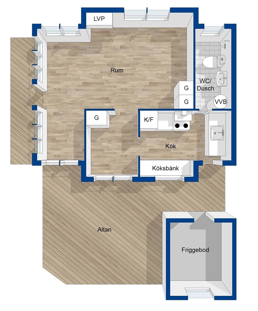 Bild Skogsviolgången 200