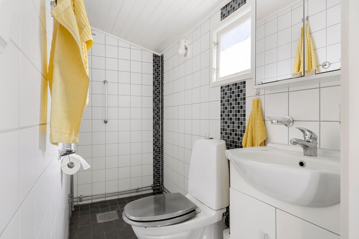 Badrum med WC och Dusch