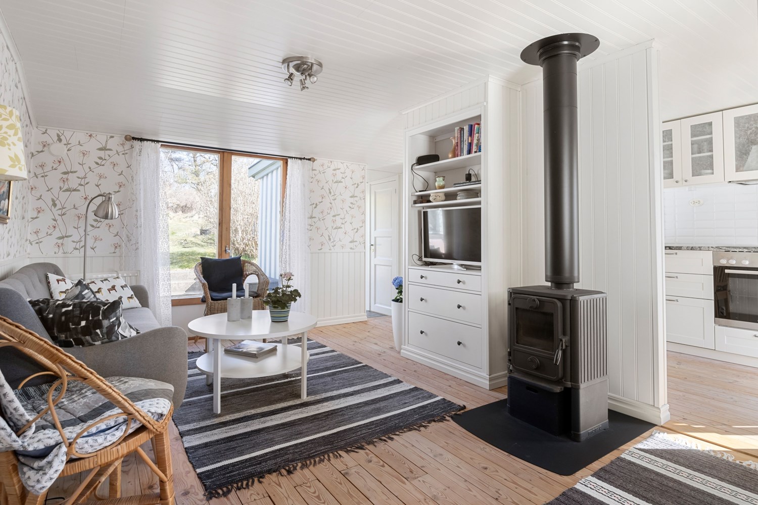 Kamin som ger en härlig värme