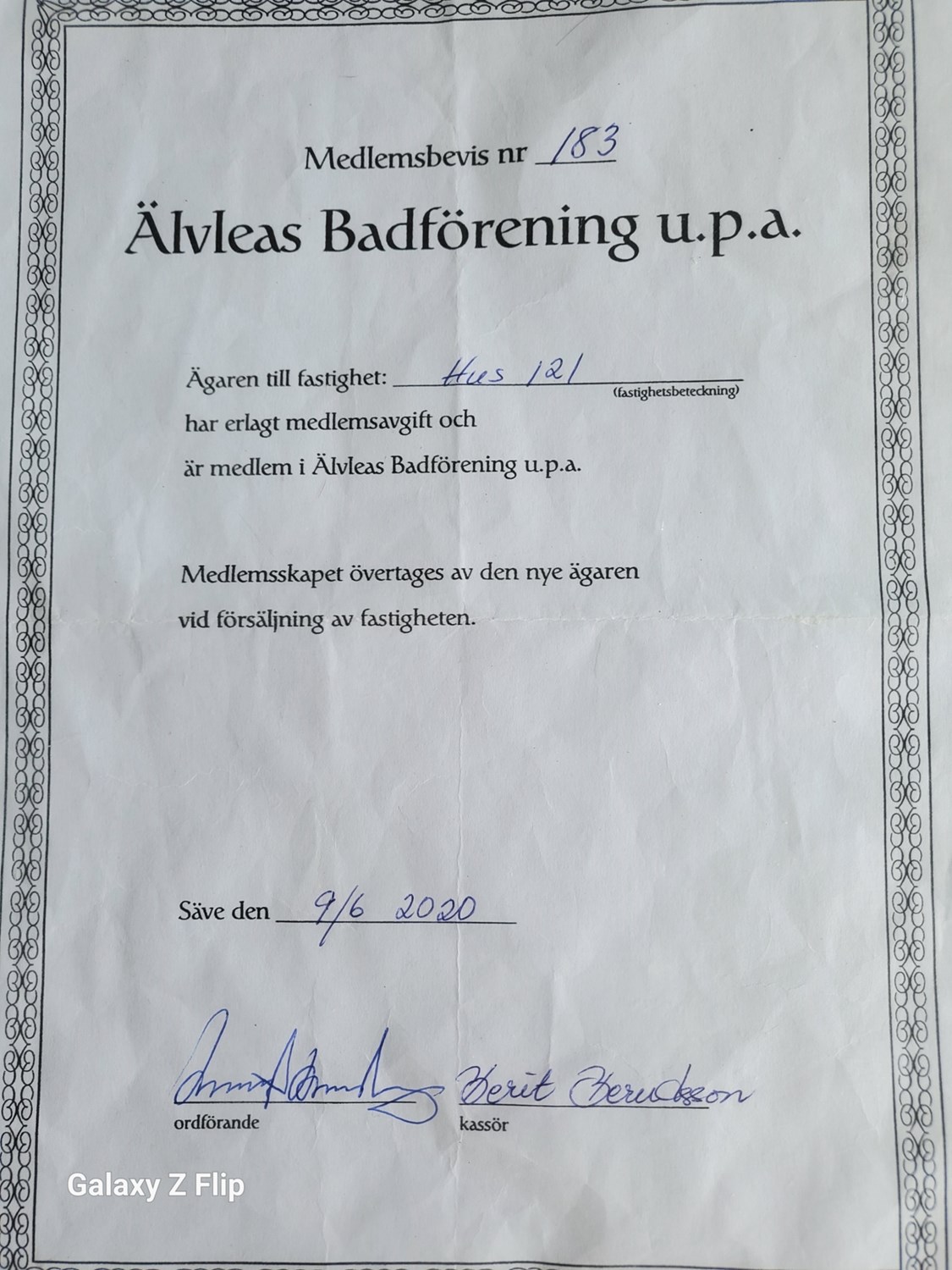 medlemskap badföreningen