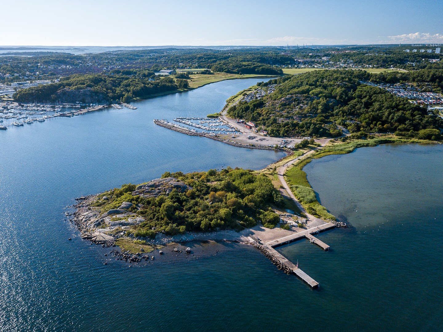 Badplats vid Marholmen