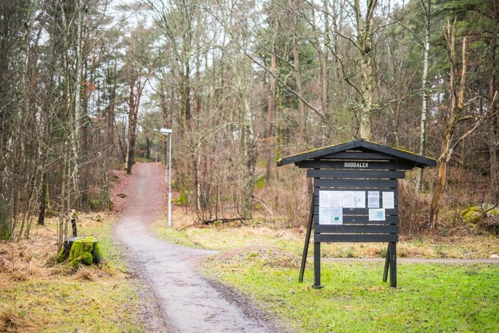 Ruddalens fritidsområde ligger på bekvämt avstånd
