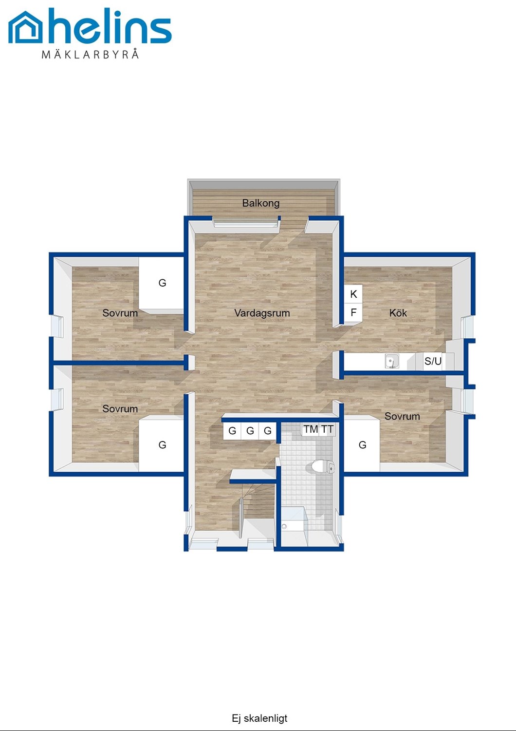 Planritning 4B Övervåning