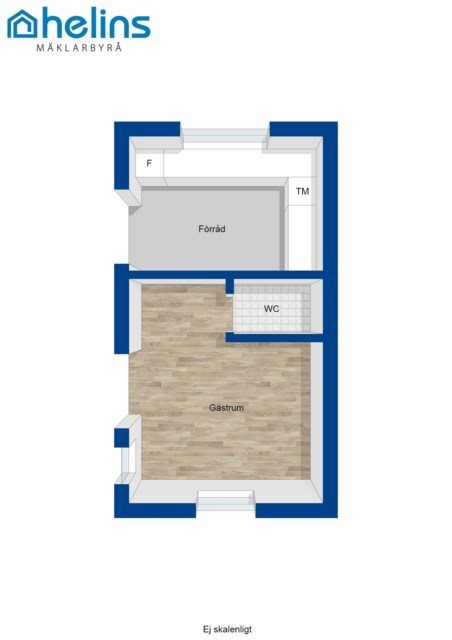 Gäststuga med WC och förråd som har TM