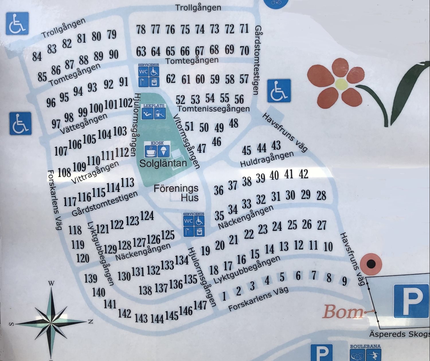 Sörbacken områdeskarta