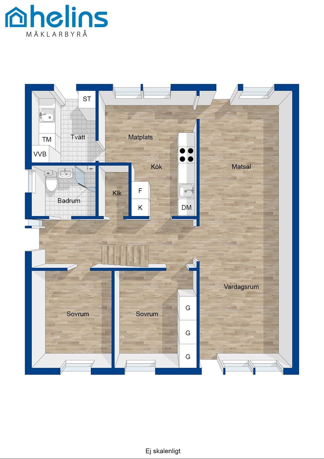 Planritning Kaprifolgången 19