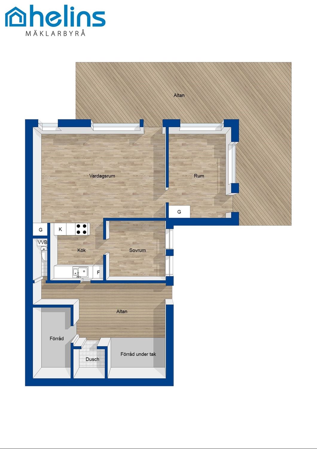 Befintlig planlösning med förslag på disposition