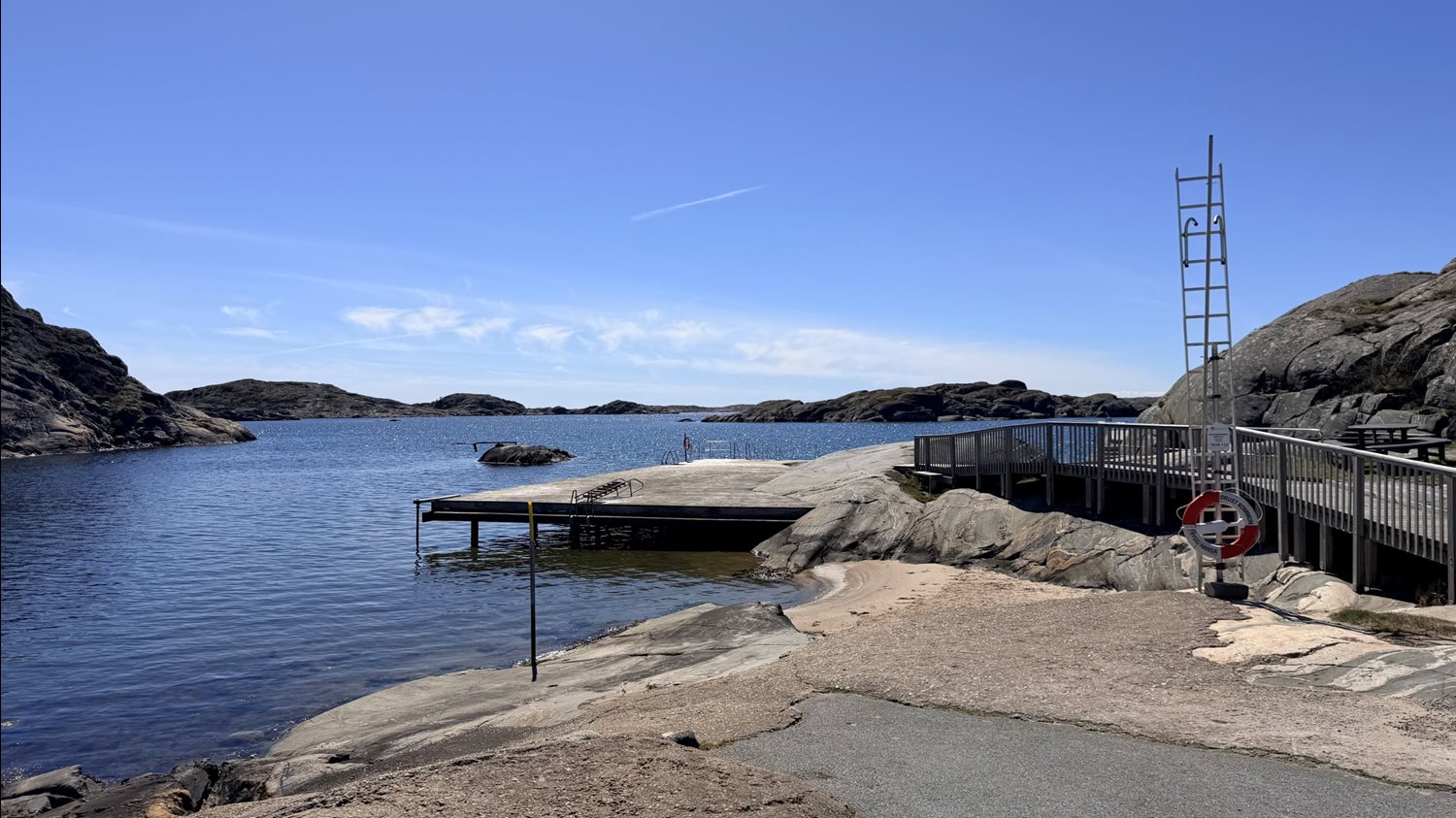 Salta bad i närhet med bil eller cykel