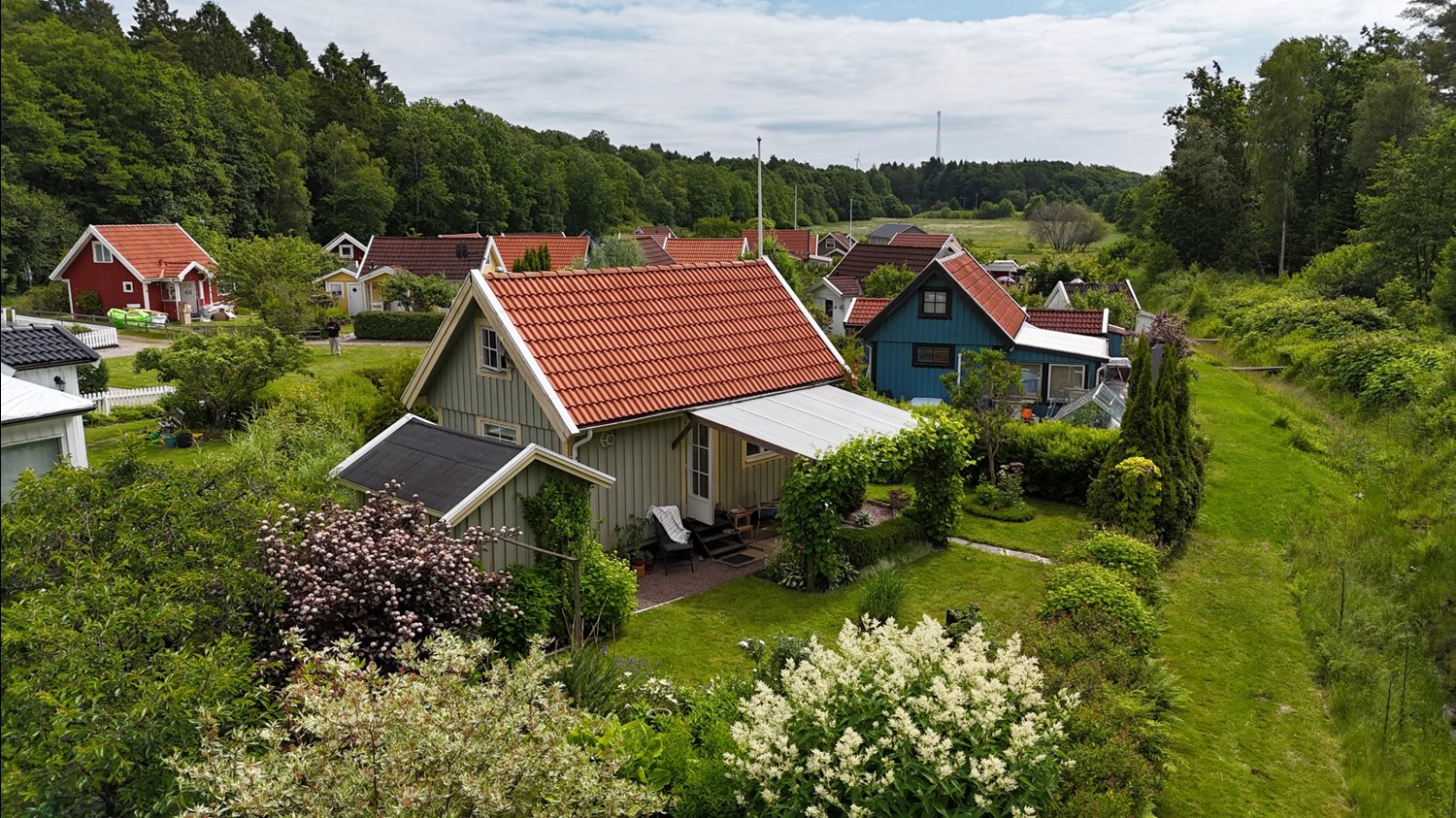 Drönarbild från baksidan