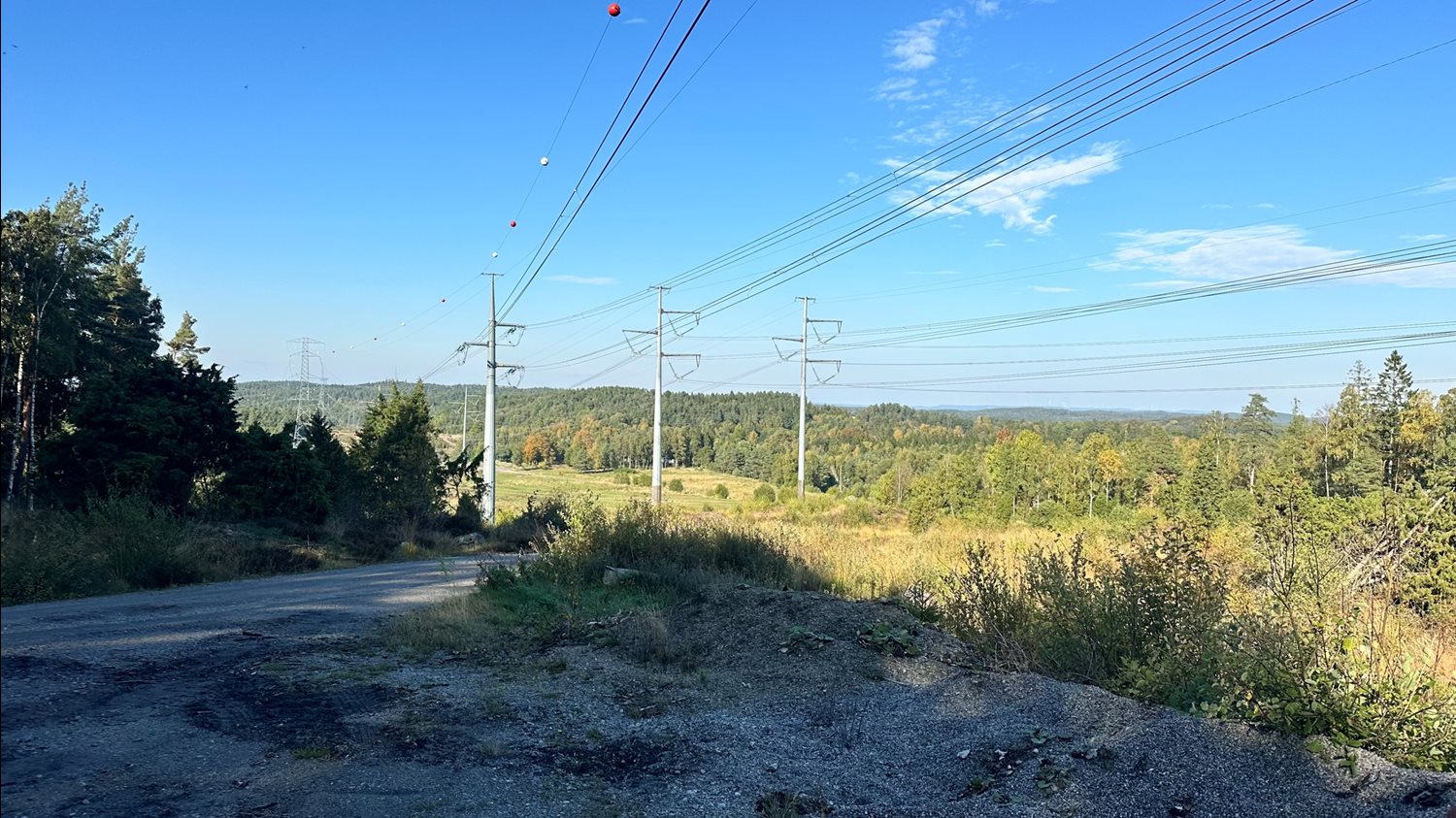 100 meter från fastigheten