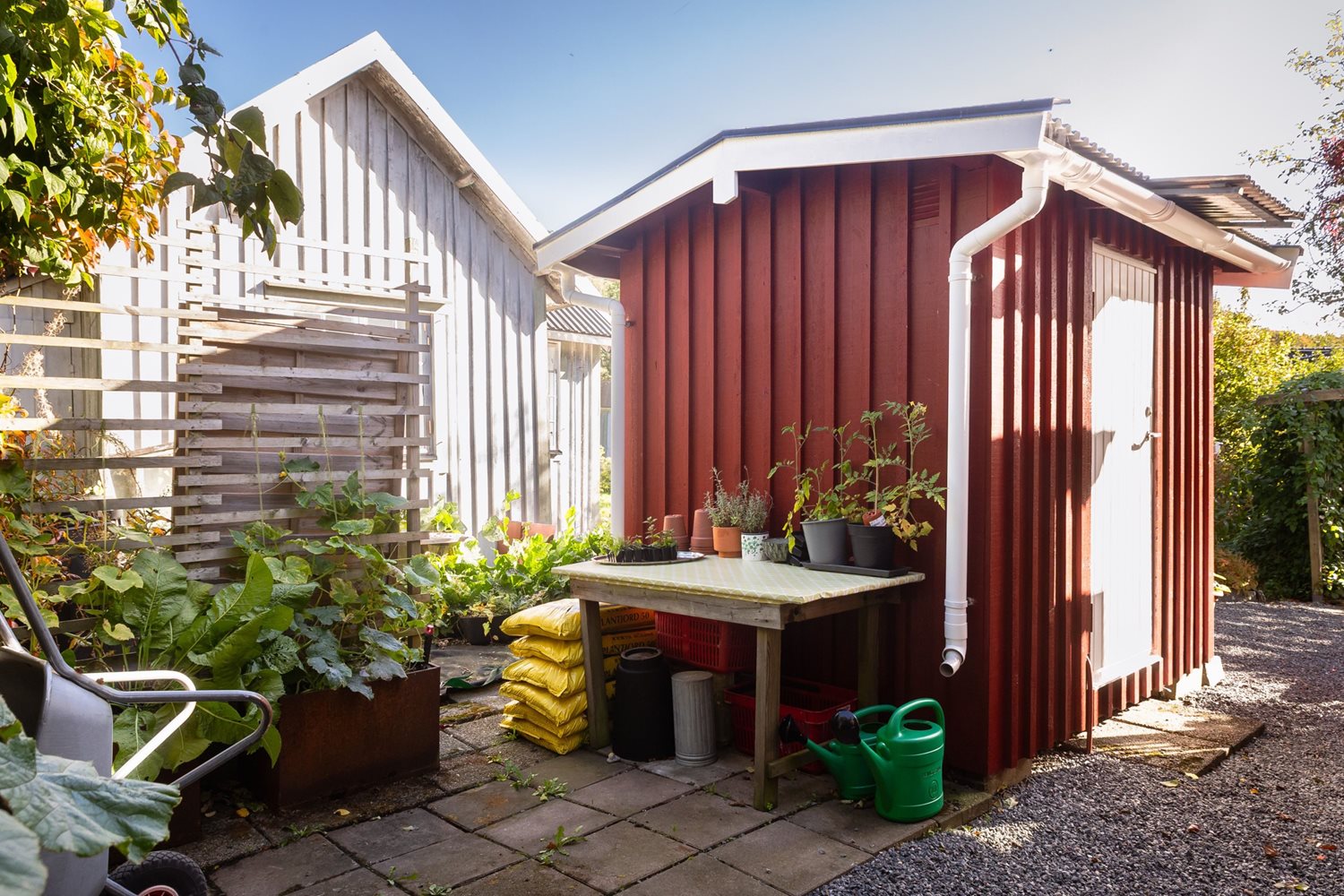 Boden är inredd som sovrum